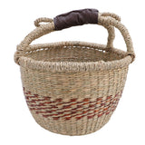 Picnic Basket Seagrass Woven Decorative Rustic Small Storage Basket with Handle for Desk Organizing Outdoor Activities In Australia - Darrahopens