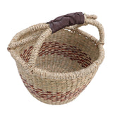 Picnic Basket Seagrass Woven Decorative Rustic Small Storage Basket with Handle for Desk Organizing Outdoor Activities In Australia - Darrahopens