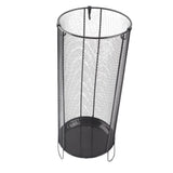 Round Umbrella Stand Rack Freestanding Umbrella Holder Bin Canes Walking Sticks Holder for Entryway Home Office Hotel A Black
