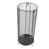 Round Umbrella Stand Rack Freestanding Umbrella Holder Bin Canes Walking Sticks Holder for Entryway Home Office Hotel A Black