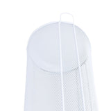 Round Umbrella Stand Rack Freestanding Umbrella Holder Bin Canes Walking Sticks Holder for Entryway Home Office Hotel B White