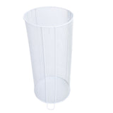 Round Umbrella Stand Rack Freestanding Umbrella Holder Bin Canes Walking Sticks Holder for Entryway Home Office Hotel B White