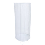 Round Umbrella Stand Rack Freestanding Umbrella Holder Bin Canes Walking Sticks Holder for Entryway Home Office Hotel B White