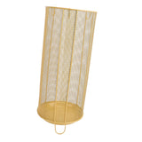 Round Umbrella Stand Rack Freestanding Umbrella Holder Bin Canes Walking Sticks Holder for Entryway Home Office Hotel C Yellow