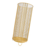 Round Umbrella Stand Rack Freestanding Umbrella Holder Bin Canes Walking Sticks Holder for Entryway Home Office Hotel C Yellow