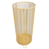 Round Umbrella Stand Rack Freestanding Umbrella Holder Bin Canes Walking Sticks Holder for Entryway Home Office Hotel C Yellow