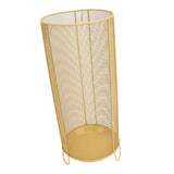 Round Umbrella Stand Rack Freestanding Umbrella Holder Bin Canes Walking Sticks Holder for Entryway Home Office Hotel C Yellow