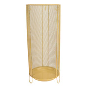 Round Umbrella Stand Rack Freestanding Umbrella Holder Bin Canes Walking Sticks Holder for Entryway Home Office Hotel C Yellow