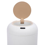 Smart Sensor Wastebasket Water Proof Plastic Touchless Trash Can Automatic Garbage Bin for Bathrooms Kitchens RVs White
