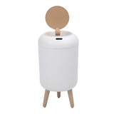 Smart Sensor Wastebasket Water Proof Plastic Touchless Trash Can Automatic Garbage Bin for Bathrooms Kitchens RVs White