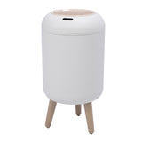 Smart Sensor Wastebasket Water Proof Plastic Touchless Trash Can Automatic Garbage Bin for Bathrooms Kitchens RVs White