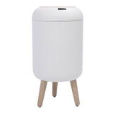 Smart Sensor Wastebasket Water Proof Plastic Touchless Trash Can Automatic Garbage Bin for Bathrooms Kitchens RVs White