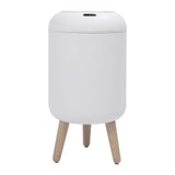 Smart Sensor Wastebasket Water Proof Plastic Touchless Trash Can Automatic Garbage Bin for Bathrooms Kitchens RVs White