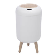 Smart Sensor Wastebasket Water Proof Plastic Touchless Trash Can Automatic Garbage Bin for Bathrooms Kitchens RVs White