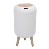 Smart Sensor Wastebasket Water Proof Plastic Touchless Trash Can Automatic Garbage Bin for Bathrooms Kitchens RVs White