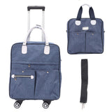 2 in 1 Expandable Carry On Luggage Set Polyester Fabric Weekender Travel Luggage Carry On Suitcase with Wheels for Women Men