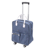 2 in 1 Expandable Carry On Luggage Set Polyester Fabric Weekender Travel Luggage Carry On Suitcase with Wheels for Women Men