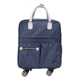 2 in 1 Expandable Carry On Luggage Set Polyester Fabric Weekender Travel Luggage Carry On Suitcase with Wheels for Women Men