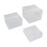 3Pcs Acrylic Risers Display Stands Cubic Nesting for Dessert Table Buffet Tables Food Transparent In Australia - Darrahopens
