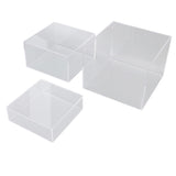 3Pcs Acrylic Risers Display Stands Cubic Nesting for Dessert Table Buffet Tables Food Transparent