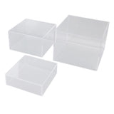 3Pcs Acrylic Risers Display Stands Cubic Nesting for Dessert Table Buffet Tables Food Transparent