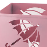 Umbrella Holder Space Saving Anti Tip Over Powder Coating Metal Umbrella Bucket for Entryway