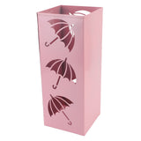 Umbrella Holder Space Saving Anti Tip Over Powder Coating Metal Umbrella Bucket for Entryway