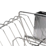 Dish Drying Rack Space Saving 2 Tier Dish Rack for Kitchen Counter Stainless Steel Dish Drainer with Cutlery Holder In Australia - Darrahopens