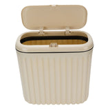 Slim Trash Can with Lid Bathroom Garbage Can with Pop Up Lid Waste Basket for Bathroom Kitchen Bedroom Office In Australia - Darrahopens