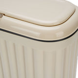 Slim Trash Can with Lid Bathroom Garbage Can with Pop Up Lid Waste Basket for Bathroom Kitchen Bedroom Office