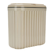 Slim Trash Can with Lid Bathroom Garbage Can with Pop Up Lid Waste Basket for Bathroom Kitchen Bedroom Office