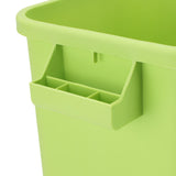 Kitchen Trash Can Garbage Compost Bin Home Wastebasket Large Capacity for Bedroom Office Craft Room Green