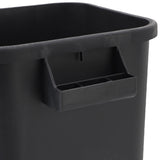 Kitchen Trash Can Garbage Compost Bin Home Wastebasket Large Capacity for Bedroom Office Craft Room Black