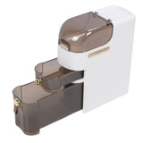 Bathroom Storage Cabinet PP PC Narrow Slim Organizer Small Corner Cabinet with 4 Wheels for Toilet Paper Kitchen Laundry Short 3 Layer