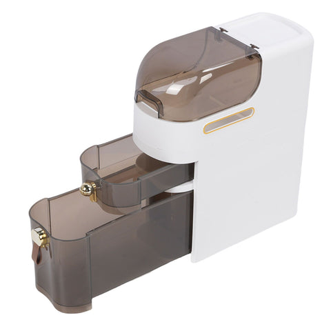Bathroom Storage Cabinet PP PC Narrow Slim Organizer Small Corner Cabinet with 4 Wheels for Toilet Paper Kitchen Laundry Short 3 Layer