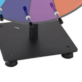 11.8in Color Prize Wheel Tabletop 14 Slots Editable Spinner Wheel with Stand Dry Eraser Marker Pen for Game Carnival Trade Show