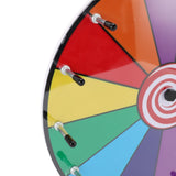 11.8in Color Prize Wheel Tabletop 14 Slots Editable Spinner Wheel with Stand Dry Eraser Marker Pen for Game Carnival Trade Show