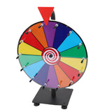 11.8in Color Prize Wheel Tabletop 14 Slots Editable Spinner Wheel with Stand Dry Eraser Marker Pen for Game Carnival Trade Show