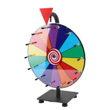 11.8in Color Prize Wheel Tabletop 14 Slots Editable Spinner Wheel with Stand Dry Eraser Marker Pen for Game Carnival Trade Show