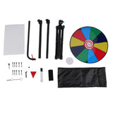Prize Wheel Erasable Editable Fortune Wheel with Stable Stand for Party Campus Activities Game Props