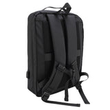 Travel Backpack Hard Shell Rainproof Wet and Dry Separation Padded Laptop Backpack with USB Charging Port Password Lock for Business Black