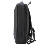 Travel Backpack Hard Shell Rainproof Wet and Dry Separation Padded Laptop Backpack with USB Charging Port Password Lock for Business Black