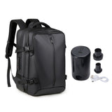 Vacuum Backpack with Pump Anti Theft Lock Splashproof 36-55L Large Capacity Dry and Wet Separation Expandable Business Travel Compression Backpack In Australia - Darrahopens