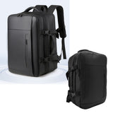 Vacuum Backpack with Pump Anti Theft Lock Expandable Travel Compression Backpack Laptop Backpack Dry and Wet Separation for Women Men Splashproof