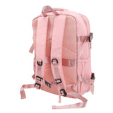 Vacuum Backpack 27L Large Capacity Water Proof 180 Degree Opening Compression Backpack with Pump for Travel Business Roseate