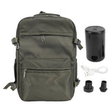 Vacuum Backpack 27L Large Capacity Water Proof 180 Degree Opening Compression Backpack with Pump for Travel Business OD Green In Australia - Darrahopens