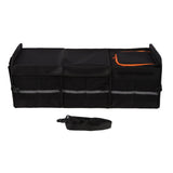 Large Trunk Organizer 105L Multi Compartment Car Organizer with Leakproof Cooler Bag Removable Dividers Foldable Cover for Camping