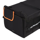 Large Trunk Organizer 105L Multi Compartment Car Organizer with Leakproof Cooler Bag Removable Dividers Foldable Cover for Camping