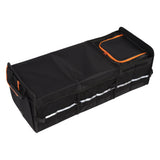 Large Trunk Organizer 105L Multi Compartment Car Organizer with Leakproof Cooler Bag Removable Dividers Foldable Cover for Camping