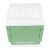 Toys Storage Box with Building Baseplate 37L Stackable Foldable Building Blocks Organizer Storage Container for Home Green In Australia - Darrahopens